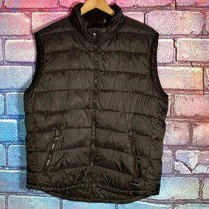 Calvin Klein Puffer Vest Men's Black Medium Jacket Lightweight